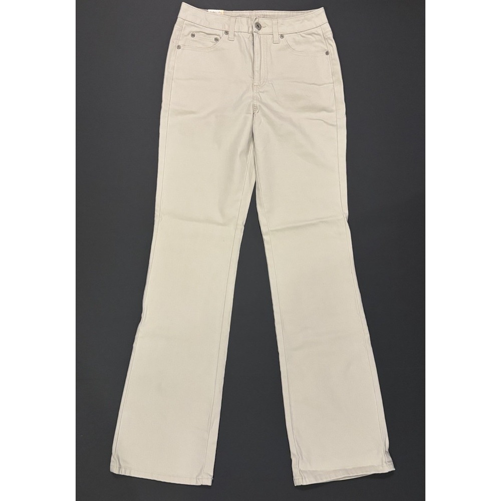 NWT St. John’s Bay Khaki Bootcut Jeans Secretly Slender Women’s Size 6L